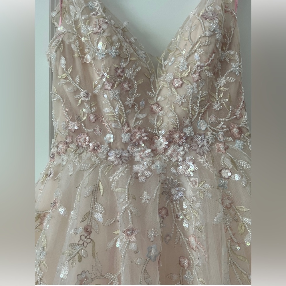 Wedding dress blush color